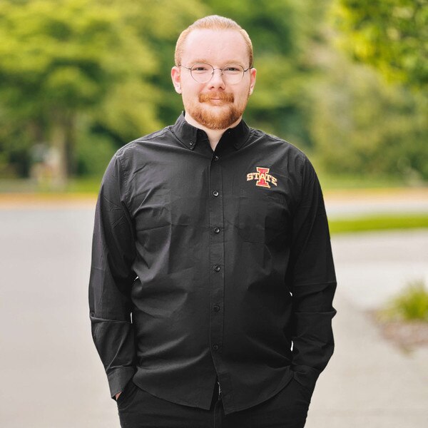 Antigua I-State Black Woven Button-Up Shirt